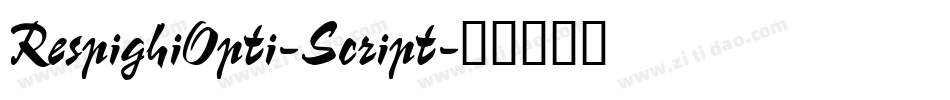 RespighiOpti-Script字体转换