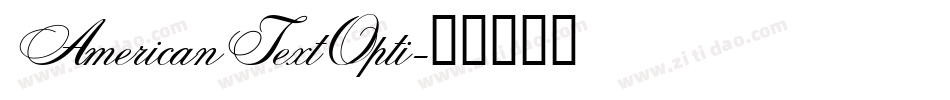 AmericanTextOpti字体转换
