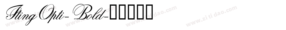 ItingOpti-Bold字体转换
