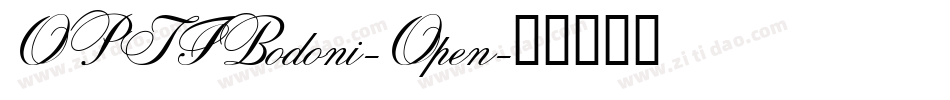 OPTIBodoni-Open字体转换
