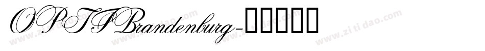 OPTIBrandenburg字体转换