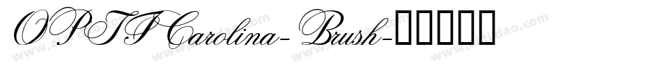 OPTICarolina-Brush字体转换