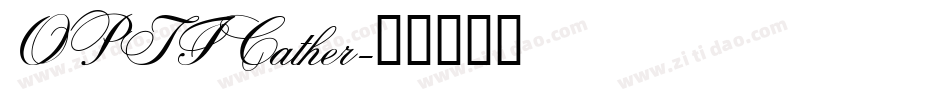 OPTICather字体转换