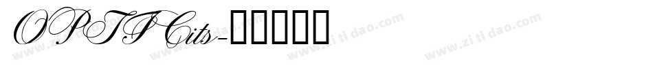 OPTICits字体转换