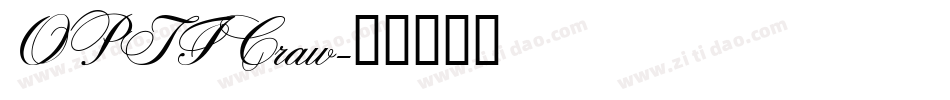 OPTICraw字体转换