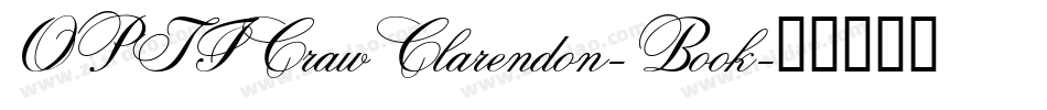 OPTICrawClarendon-Book字体转换
