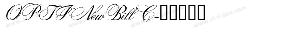 OPTINewBillC字体转换