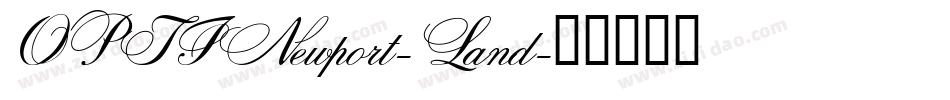OPTINewport-Land字体转换