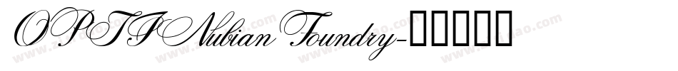 OPTINubianFoundry字体转换