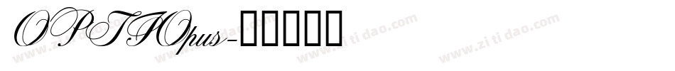 OPTIOpus字体转换