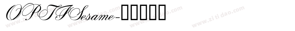 OPTISesame字体转换