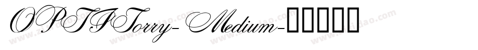OPTITorry-Medium字体转换