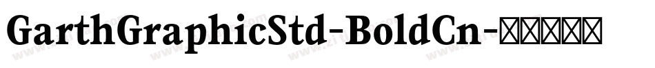GarthGraphicStd-BoldCn字体转换