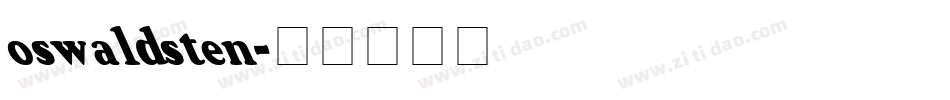 oswaldsten字体转换