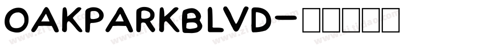 OakParkBlvd字体转换
