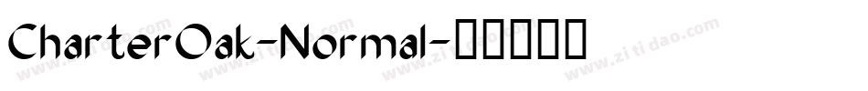 CharterOak-Normal字体转换