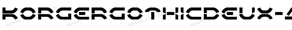 KorgerGothicDeux-AmYp字体转换