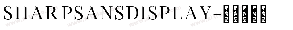 sharpsansdisplay字体转换