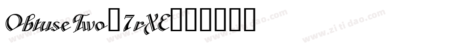 ObtuseTwo-7rXE字体转换