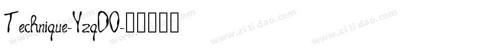 Technique-YzqDO字体转换
