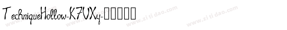 TechniqueHollow-K7VXy字体转换