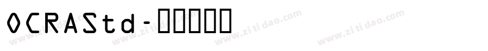 OCRAStd字体转换