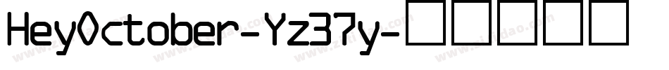 HeyOctober-Yz37y字体转换