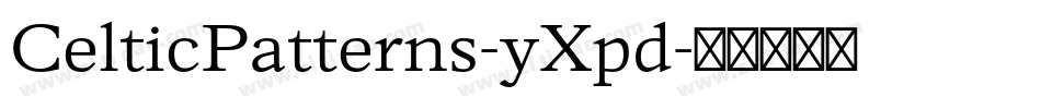CelticPatterns-yXpd字体转换