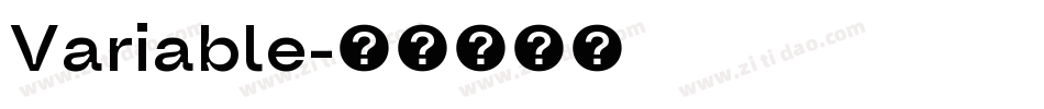 Variable字体转换