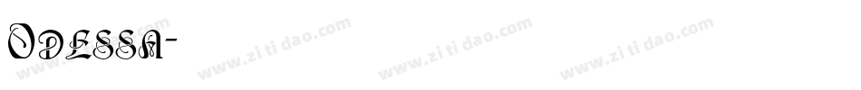 Odessa字体转换