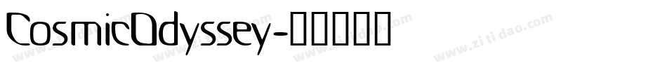 CosmicOdyssey字体转换
