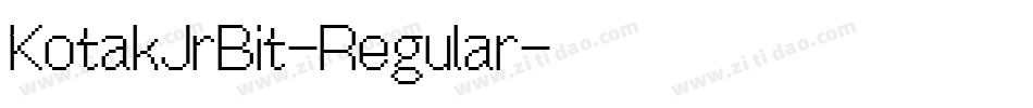 KotakJrBit-Regular字体转换
