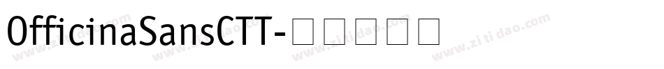 OfficinaSansCTT字体转换
