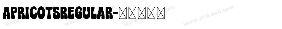 ApricotsRegular字体转换
