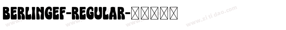 BerlingEF-Regular字体转换