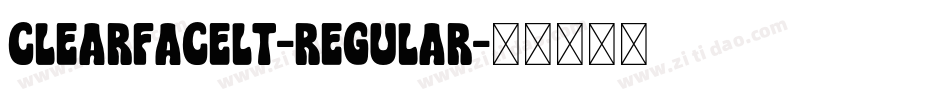 ClearfaceLT-Regular字体转换