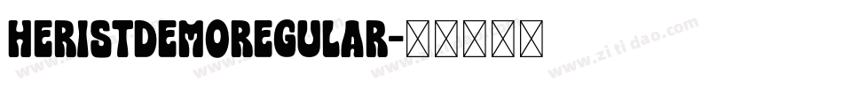 HeristDEMORegular字体转换