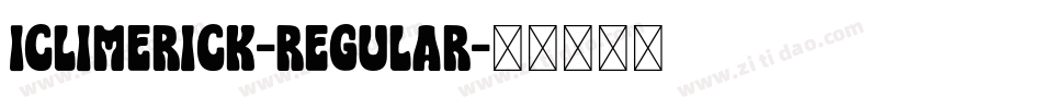 Iclimerick-Regular字体转换