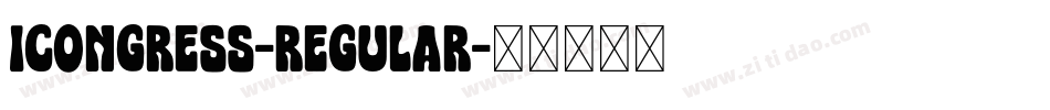 Icongress-Regular字体转换