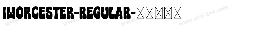 Iworcester-Regular字体转换