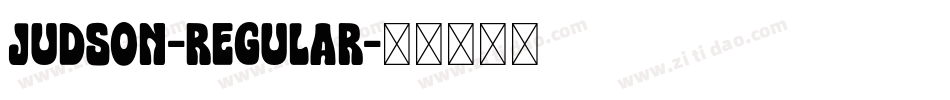 Judson-Regular字体转换