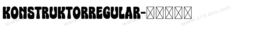 KonstruktorRegular字体转换