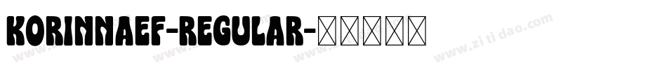 KorinnaEF-Regular字体转换
