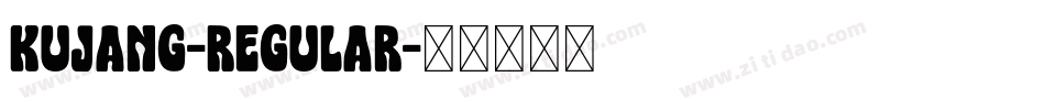 Kujang-Regular字体转换