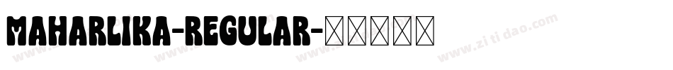 Maharlika-Regular字体转换