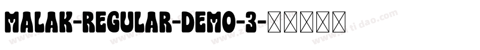 Malak-Regular-Demo-3字体转换