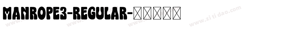 Manrope3-Regular字体转换