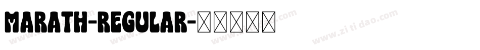Marath-Regular字体转换