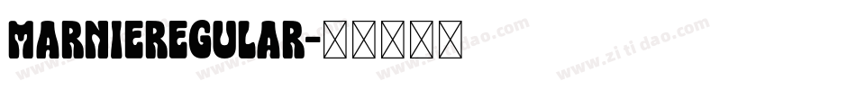 MarnieRegular字体转换