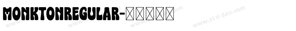 MonktonRegular字体转换